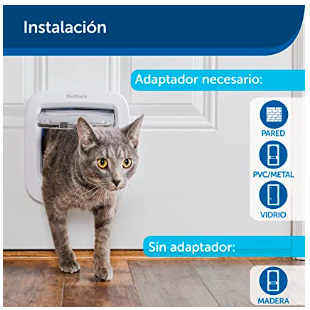 Así son las gateras con microchip